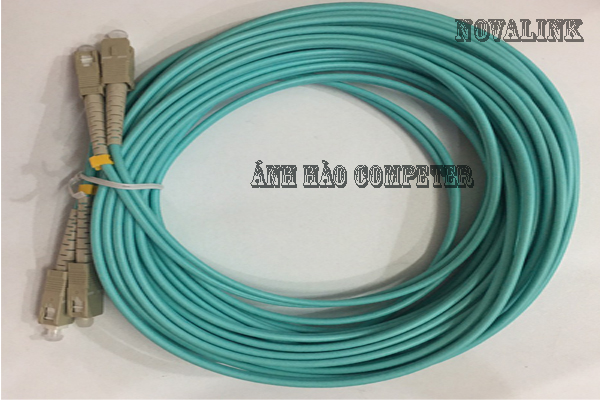 Dây patch cord quang OM3 duplex chuẩn SC/ UPC SC/UPC dài 10m NovaLink mã NV-61105A